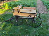 Hitch Wagon - Buckboard Wagon - Amish Handmade - Garden Decor - Country Decor- Primitive - Crafts