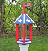 Amish Handmade Bird Feeder Independence Day Special! 250th Anniversary, Gifts for Bird Lovers, Bird Houses Bird Feeder For The Holiday, Weather-Resistant