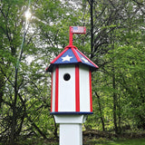 Amish Handmade Birdhouse, Bird Feeder, Independence Day Special! 250th Anniversary, Maintenance Gifts for Bird Lovers Bird Houses Yard