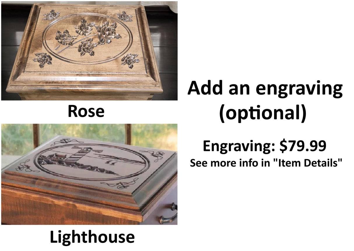 X-Large Amish Handmade Silverware Box - Storage Box - Silverware Organizer - Rustic - Keepsake Box - Kitchen Utensils - Dining - Display