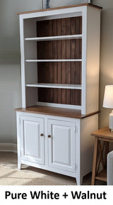 Amish Handmade Bookcase Cabinet - Large Cabinet - Multipurpose Cabinet - Farmhouse -Organizer - Storage - Rustic - Case Goods - Home Decor