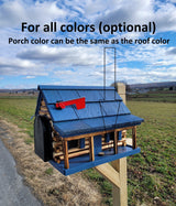 Amish Mailbox - Handmade - Log Cabin Style - Wooden with Metal USPS Approved Mailbox - Outdoor - Log Cabin + Metal Insert