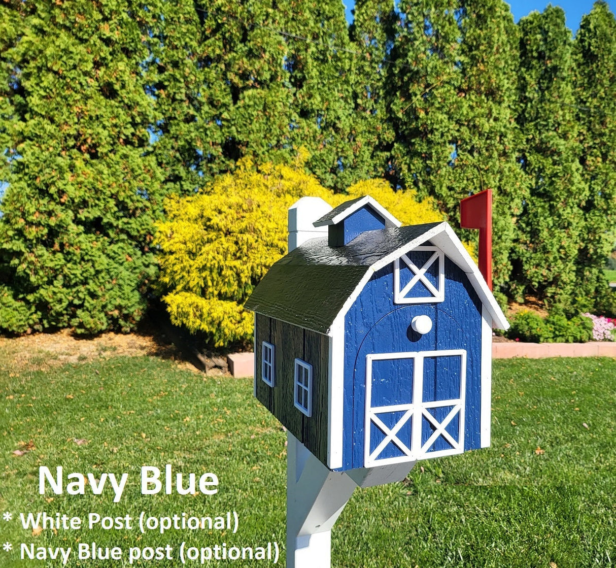 Planter for Mailbox Post, White, Weather Resistant Poly Lumber, Fits All Mailbox Posts!