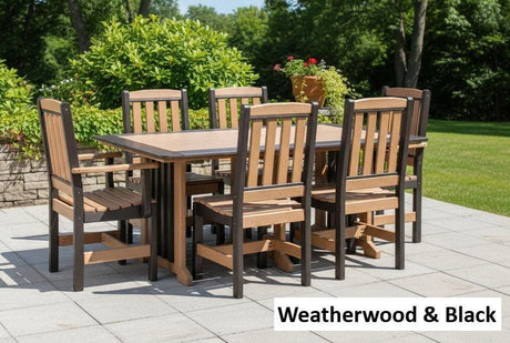Amish Handmade Outdoor Furniture Set - Patio Chair Set - Outdoor Seating - Chairs and Table - Adirondack - Backyard - Furniture Set - Oasis