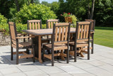 Amish Handmade Outdoor Dining Table Set - Patio Set - Chairs and Table - Adirondack - Backyard - Patio Chair Set - Furniture Set - Outdoor