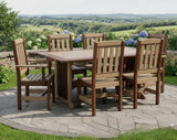 Amish Handmade Outdoor Dining Table Set - Patio Set - Chairs and Table - Adirondack - Backyard - Patio Chair Set - Furniture Set - Outdoor