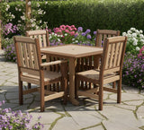 Amish Handmade Outdoor Dining Table Set - Patio Set - Chairs and Table - Adirondack - Backyard - Patio Chair Set - Furniture Set - Outdoor