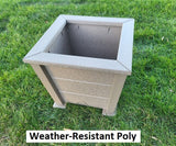 Planter Box - Garden Planter Box - Square Patio Planter - Rustic Farmhouse Planter -Amish Handmade - Planters