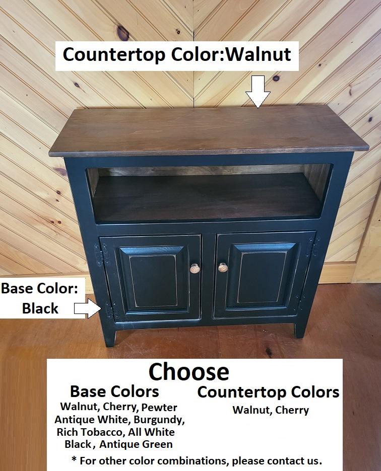 2 Door Cabinet - Fully Assembled - TV Stand - Primitive - Storage - TV Cabinet - Home Décor- Amish Handmade - Multipurpose Cabinet - Rustic
