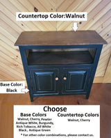2 Door Cabinet - Fully Assembled - TV Stand - Primitive - Storage - TV Cabinet - Home Décor- Amish Handmade - Multipurpose Cabinet - Rustic