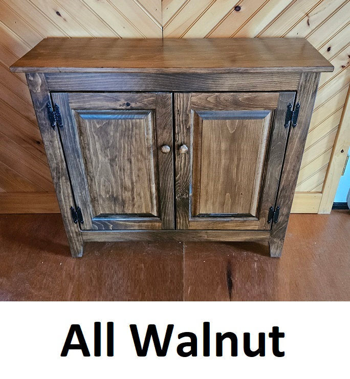 2 Door Cabinet - Fully Assembled - TV Stand - Primitive - Storage - TV Cabinet - Home Décor- Amish Handmade - Multipurpose Cabinet - Rustic