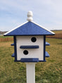 Purple Martin Bird House - 8 Nesting Compartments - Amish Handmade - Weather Resistant - Made of Poly Lumber - Birdhouse Outdoor