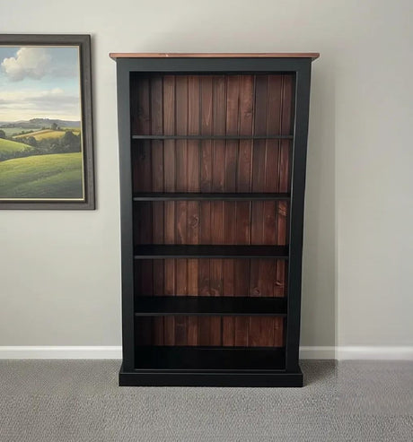 Bookshelf Amish Handmade Furniture Rustic Bookcase Organizer Shelf Bookcase Decor Home Furniture Rustic Book Shelf Unique Furniture Antique