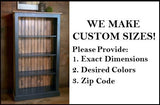 Bookcase - Amish Handmade Bookshelf - 4 Shelf Multipurpose Cabinet - Farmhouse - Organizer - Cupboard - Wooden - Rustic - Case Goods - Home