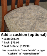 Dining Chair Set Amish Handmade Furniture Farmhouse Furniture Rustic Chair Vintage Cushions Upholstered Backrest Chair For Living Room