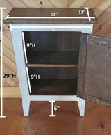 Rustic Cabinet - Fully Assembled - Nightstand - Primitive Cabinet - Home Décor - Handmade - Fireplace Cabinet - Bathroom Cabinet