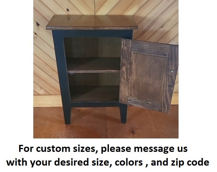 Handmade Cabinet - Amish Furniture - Nightstand - Home Décor - Primitive Cabinet - Fireplace Cabinet - Bathroom Cabinet - Kitchen Cabinet
