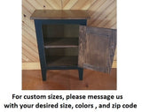 Handmade Cabinet - Amish Furniture - Nightstand - Home Décor - Primitive Cabinet - Fireplace Cabinet - Bathroom Cabinet - Kitchen Cabinet