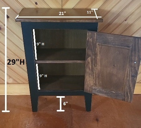 Handmade Cabinet - Amish Furniture - Nightstand - Home Décor - Primitive Cabinet - Fireplace Cabinet - Bathroom Cabinet - Kitchen Cabinet