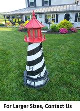 St Augustine Lighthouse - Solar - Amish Made - Landmark Replica - Backyard Decor - Garden Decoration