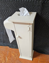Toilet Paper Stand - Amish Handmade - Toilet Storage - Wooden Cabinet - Roll Holder - Bathroom - Free Standing - Tissue Paper Holder- Decor