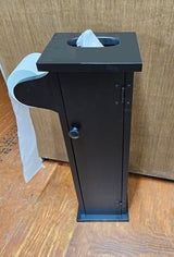 Toilet Paper Stand - Amish Handmade - Toilet Storage - Wooden Cabinet - Roll Holder - Bathroom - Free Standing - Tissue Paper Holder- Decor