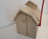 Dutch Barn Mailbox Amish Handmade Wooden - Color Options - Barn Mailboxes Wood