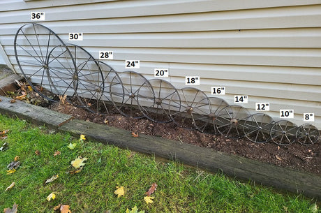 Metal Wheels  - Wagon Wheels - Buggy Wheels- Carriage Wheels - Amish Handmade - Country Decor- Primitive - Crafts
