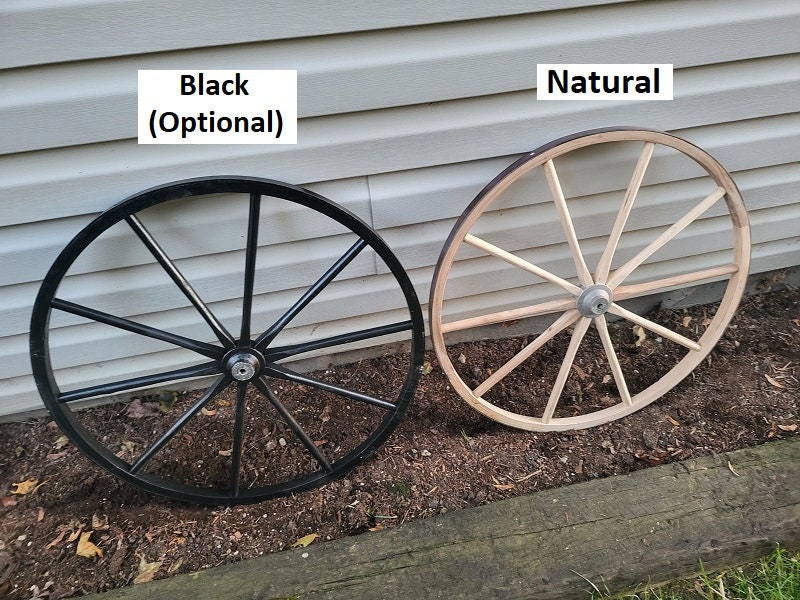 Wooden Hub Wheels  - Wagon Wheels - Buggy Wheels - Wooden Cart Wheels - Amish Handmade - Country Decor- Primitive - Crafts