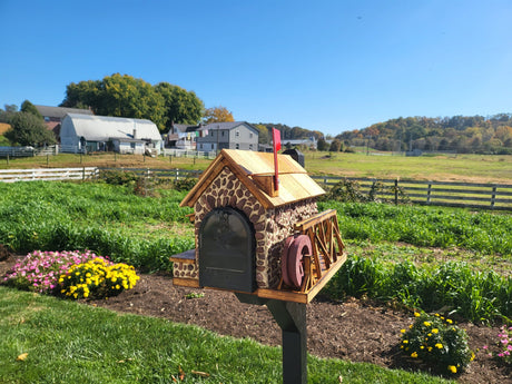 large mailbox, cottage mailbox, custom made mailbox, outdoor décor, farm mailbox, house mailbox, rural mailbox, decorative mailbox, cedar mailbox, blue mailbox, outdoor mailbox, handmade, better home and garden decorative mailboxes, unique mailboxes, cool mailboxes, modern mailbox yard art, post box, country décor, home & garden, colorful mailbox, handcrafted, letter box, two door mailbox, box for mail, unique, post box, aromatic cedar, home style mailbox, USPS approved, amish artisan, personalized gift,
