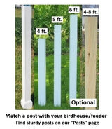 Western Bird Feeder Amish Handmade Large, Cedar Roof, Yellow Pine and White Stones