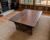 Whiskey Barrel Coffee Table - Amish Handmade - Table with Storage - Furniture - Lift Top Table - Barrel - Wine Barrel Whiskey Odor - Rustic