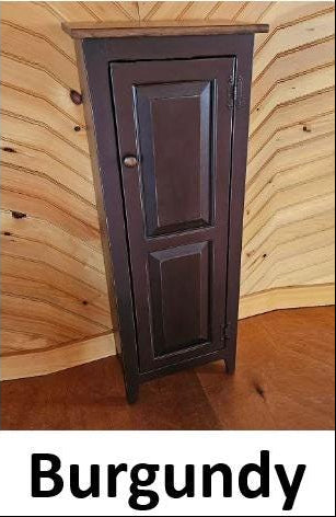 Pantry Cabinet - Amish Furniture - Primitive Jelly Cabinet - Rustic Chimney Cabinet - Home Décor- Amish Handmade- Primitive- Rustic Cupboard