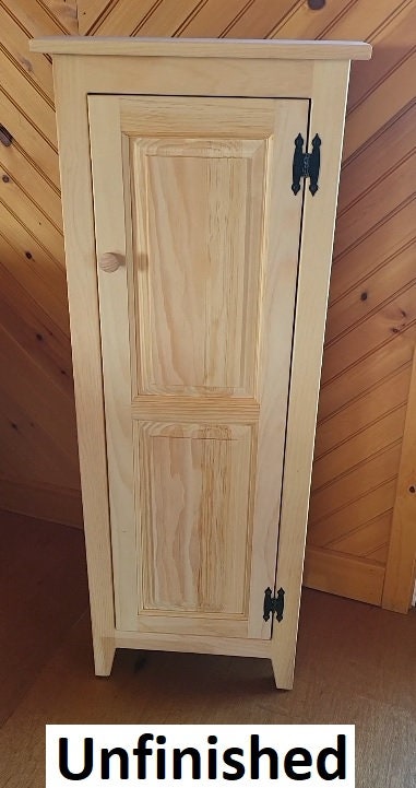 Pantry Cabinet - Amish Furniture - Primitive Jelly Cabinet - Rustic Chimney Cabinet - Home Décor- Amish Handmade- Primitive- Rustic Cupboard