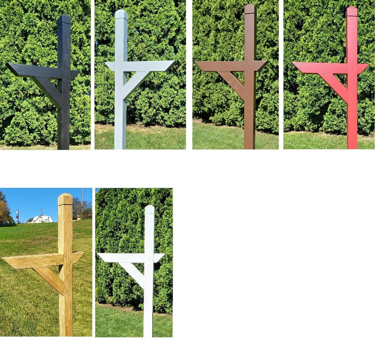 Mailbox Post, Multi Colors, Premium Wood, Southern Pine Treated, Fits All of Our Mailboxes - 