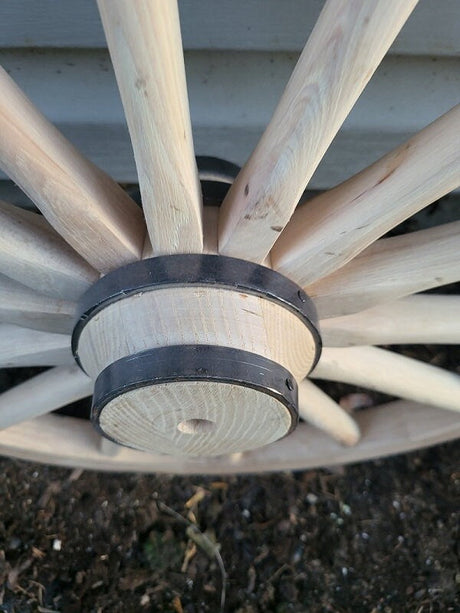 Wooden Hub Wheels  - Wagon Wheels - Buggy Wheels - Wooden Cart Wheels - Amish Handmade - Country Decor- Primitive - Crafts