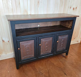 TV Stand - 3 Door Cabinet - Primitive - Storage - TV Cabinet - Amish Handmade - Multipurpose Cabinet - Rustic - Case Goods - Fully Assembled