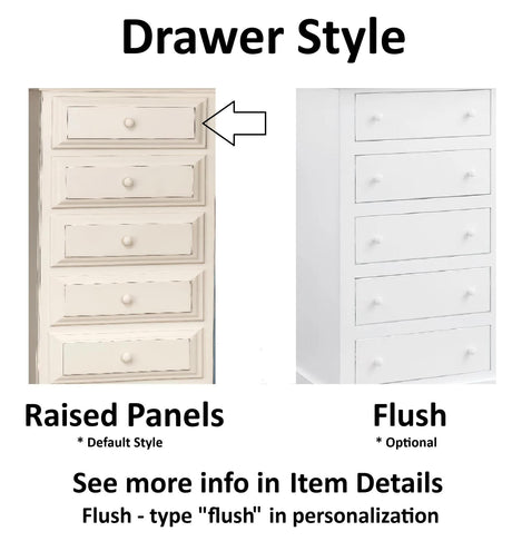 Amish Handmade Farmhouse Dresser: Solid Poplar Wood, Customizable Colors