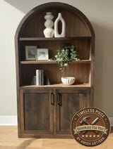 Bookcase - Amish Handmade Bookshelf - Farmhouse - Organizer - Cupboard - Wooden - Rustic - Case Goods - Home - Multipurpose Cabinet -Shelves