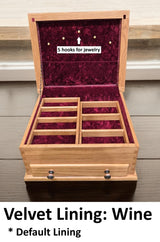 X-Large Amish Handmade Jewelry Box - Storage Box - Jewelry Organizer - Rustic - Keepsake Box - Jewelry Box with Drawer - Exquisite - Display