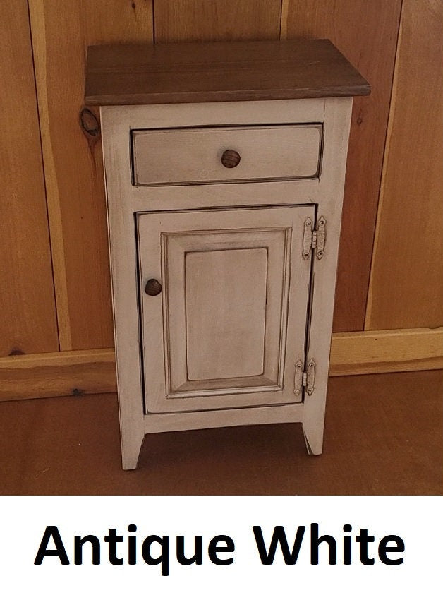Cabinet with Drawer - Amish Furniture - Nightstand - Furniture - Home Décor - End Table - Rustic - Primitive - Case Goods - Amish Handmade