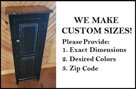 Farmhouse Furniture Pantry Cabinet Wooden Kitchen Cabinet Rustic Cabinet Customizable Furniture Cabinet Vintage Cabinet Antique Furniture - Cabinets, Dresser, Table