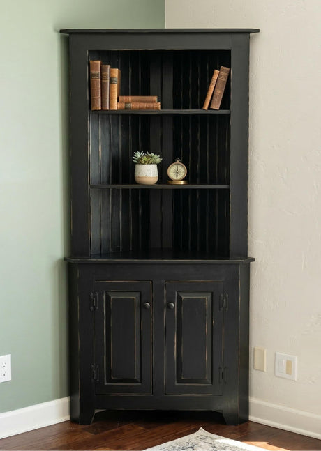 Corner Cabinet - Multipurpose Amish Handmade Large Cabinet - Farmhouse - Primitive Jelly Cabinet - Cupboard - Storage - Case Goods - Home
