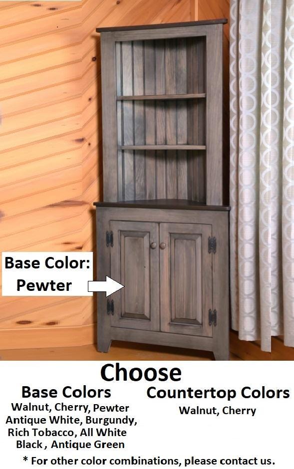 Corner Cabinet - Multipurpose Amish Handmade Large Cabinet - Farmhouse - Primitive Jelly Cabinet - Cupboard - Storage - Case Goods - Home