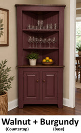 Corner Cabinet - Multipurpose Amish Handmade Large Cabinet - Farmhouse - Primitive Jelly Cabinet - Cupboard - Storage - Case Goods - Home
