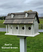 White Purple Martin - Bird House - Amish Handmade Primitive Design - Bird Lovers - 6 Nesting Compartments - Birdhouse outdoor