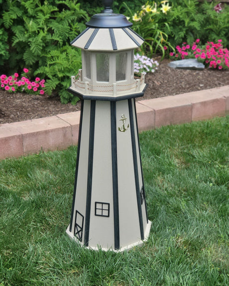 Solar Lighthouse Amish Made - Poly