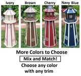 Solar Lighthouse Amish Made  - Poly