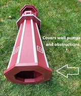 Backyard Solar Lighthouse - Poly Made - Amish Handmade