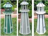 Solar Lighthouse Amish Made  - Poly